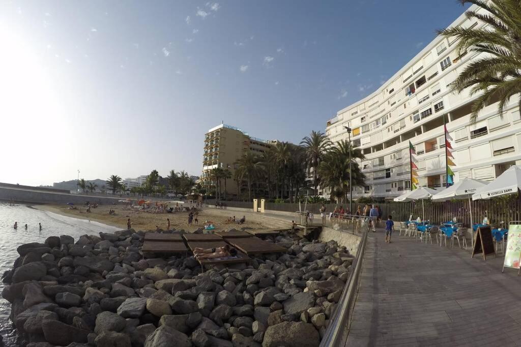 Studio Apartment La Lajilla Located At Beachfront Arguineguin Exterior foto